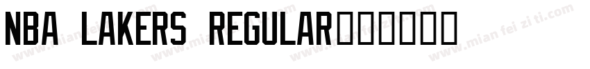 NBA Lakers Regular字体转换